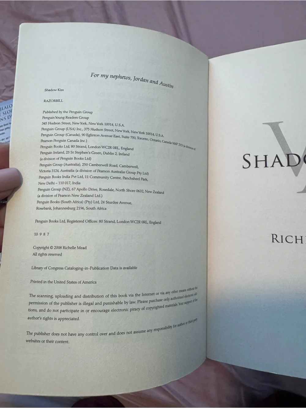 Vampire Academy Book Complete Series Books 1-5 SIGNED